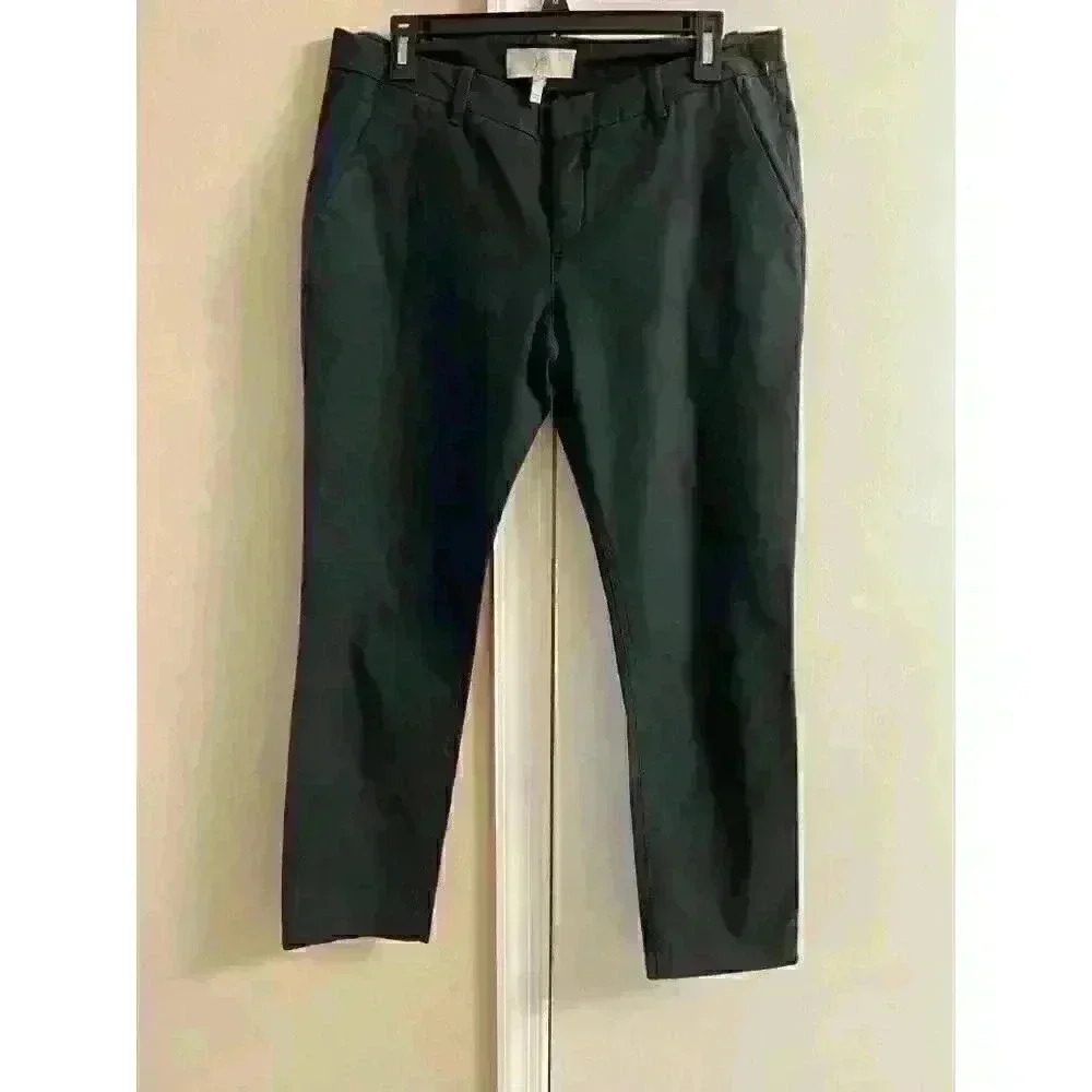 JOIE Womens Black Straight Leg Khaki Trousers Size 8